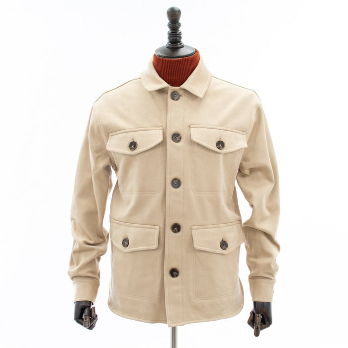 Cream Pocketed Winter Coat