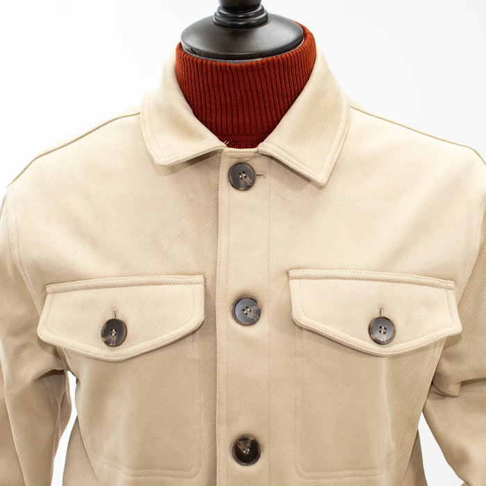 Cream Pocketed Winter Coat