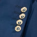 Men's Navy Blue 2-Piece Tailored-Fit Suit With Peak Lapels And Gold Buttons 