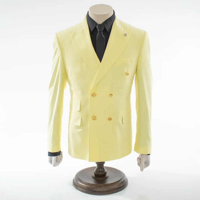 Key Lime Double-Breasted 2-Piece Slim-Fit Suit