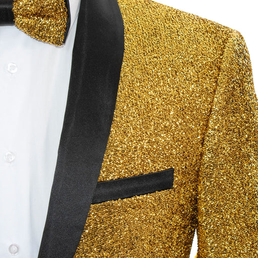 Men's Sparkling Gold 2-Piece Slim-Fit Tuxedo