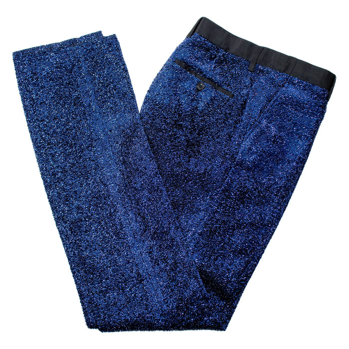 Men's Sparkling Midnight Dark Blue 2-Piece Slim-Fit Tuxedo