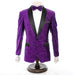 Men's Sparkling Purple 2-Piece Slim-Fit Tuxedo