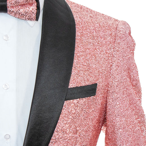 Men's Sparkling Rosegold 2-Piece Slim-Fit Tuxedo