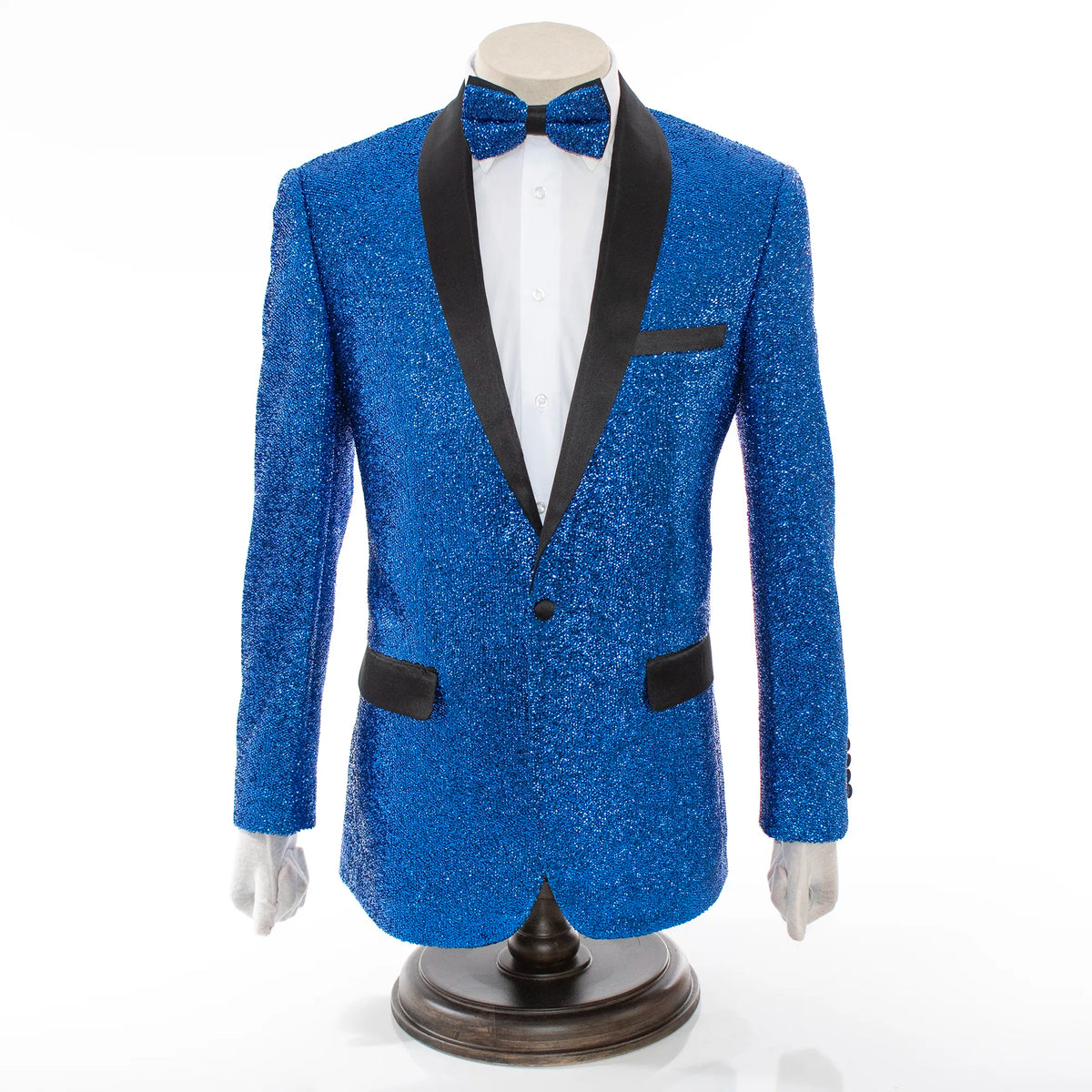 Royal Blue Sparkle 2-Piece Slim-Fit Tuxedo — dolce vita MEN