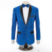 Men's Sparkling Royal Blue 2-Piece Slim-Fit Tuxedo