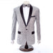 Men's Sparkling Silver 2-Piece Slim-Fit Tuxedo