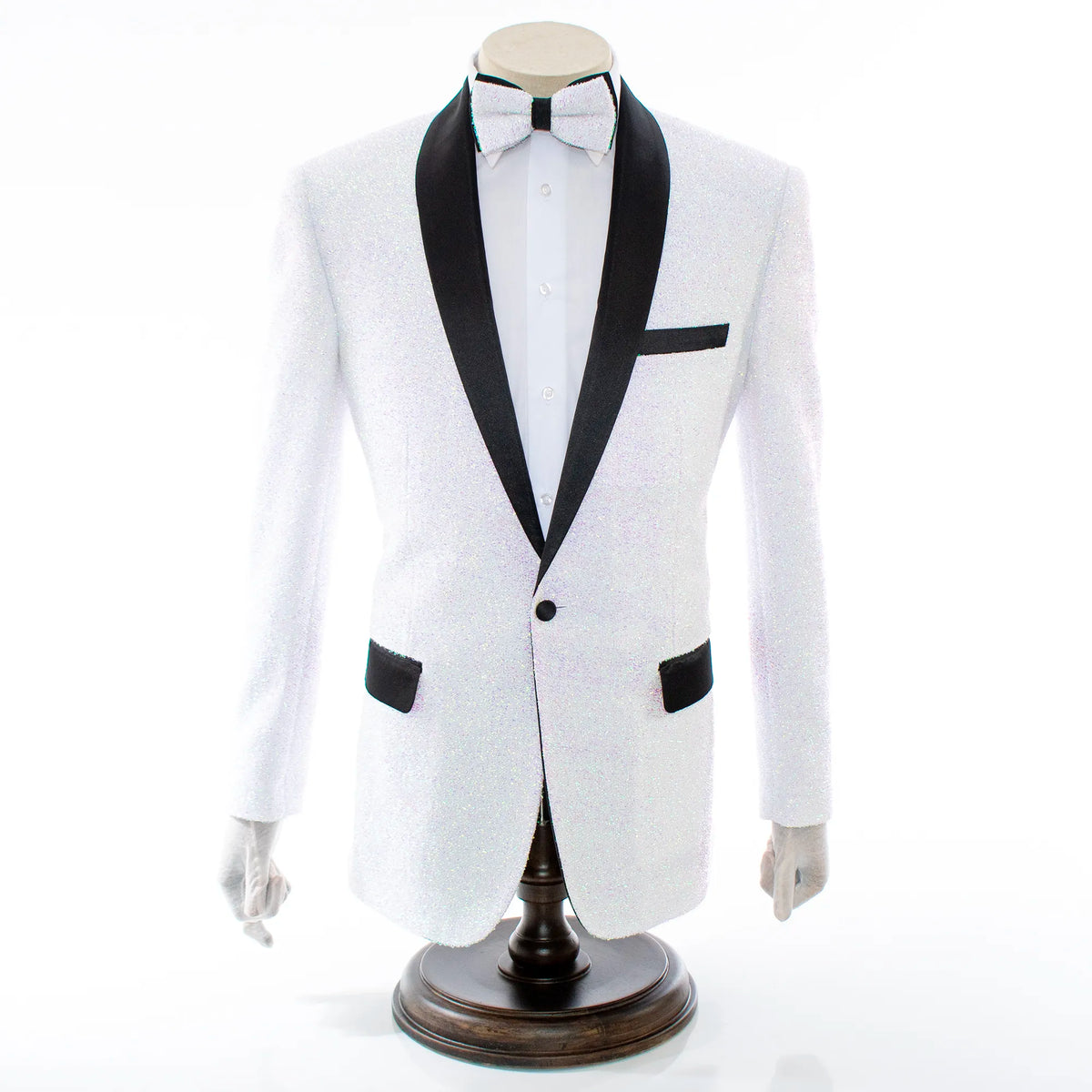 White Sparkle 2-Piece Slim-Fit Tuxedo — dolce vita MEN