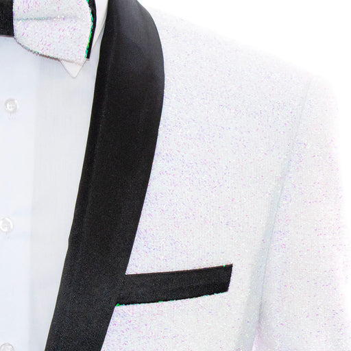 Men's Sparkling White 2-Piece Slim-Fit Tuxedo