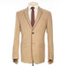 Taupe 3-Piece Slim-Fit Suit with Plaid Pants