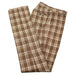 Taupe 3-Piece Slim-Fit Suit with Plaid Pants