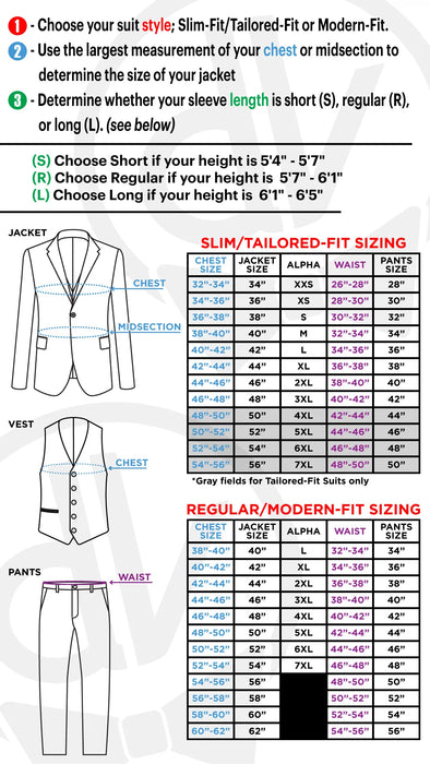 Jade Filigree 3-Piece Slim-Fit Tuxedo with Banded Collar