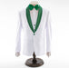 Men's White And Hunter Green 3-Piece Modern-Fit Tuxedo With Shawl Lapels