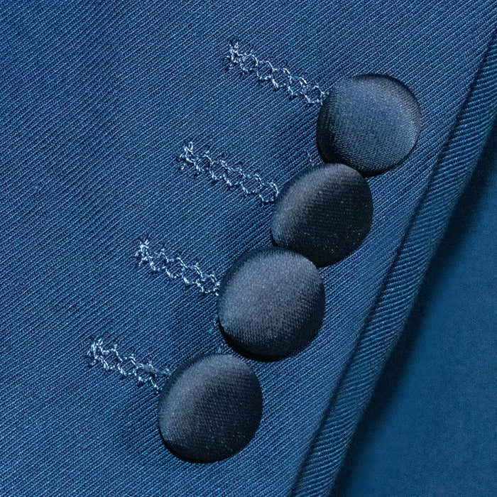 Dark Blue 2-Piece Slim-Fit Luxury Tuxedo With Peak Lapels