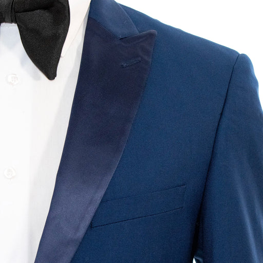 Dark Blue 2-Piece Slim-Fit Luxury Tuxedo With Peak Lapels