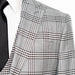 Black and White Glen Check 3-Piece Slim-Fit Suit