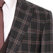 Black Plaid 3-Piece Slim-Fit Tweed Suit