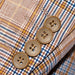 Tan Plaid 3-Piece Slim-Fit Suit