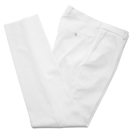 Dante | White Glitter Tuxedo Pants