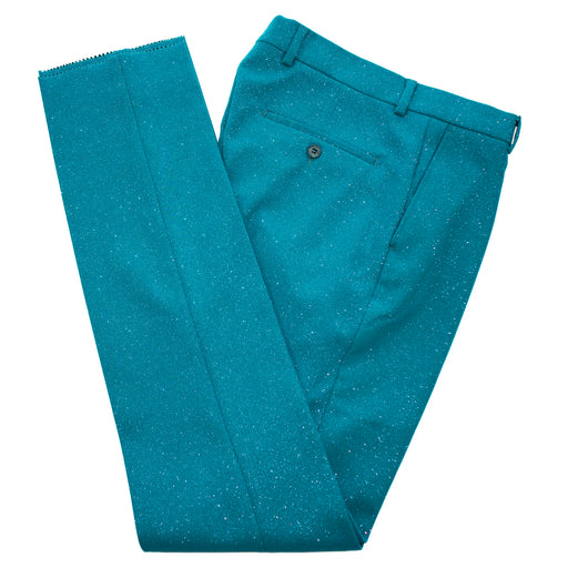 Dante | Turquoise Glitter 3-Piece Tuxedo Pants