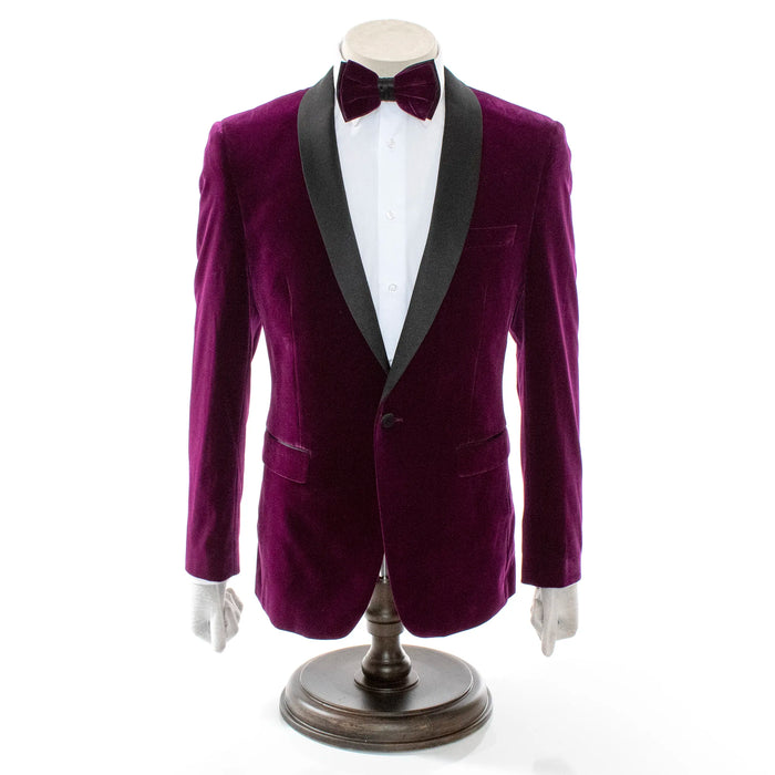 Romeo | Purple Velvet Slim-Fit Dinner Jacket