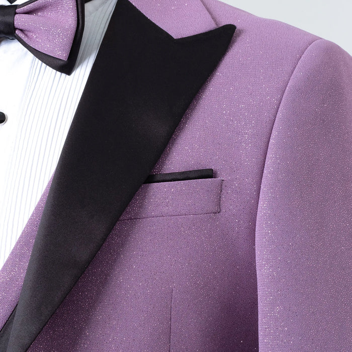 Dante | Lavender Glitter 3-Piece Tailored-Fit Tuxedo
