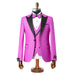 Dante | Fuchsia Glitter 3-Piece Tailored-Fit Tuxedo