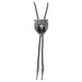 Steer Skull and Feathers Bolo Tie