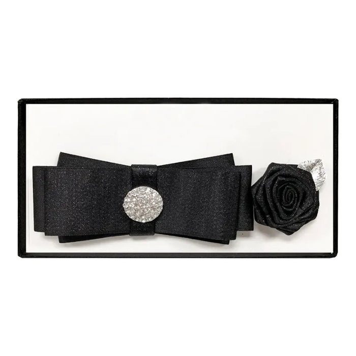 Brooch Bow Tie with Lapel Pin