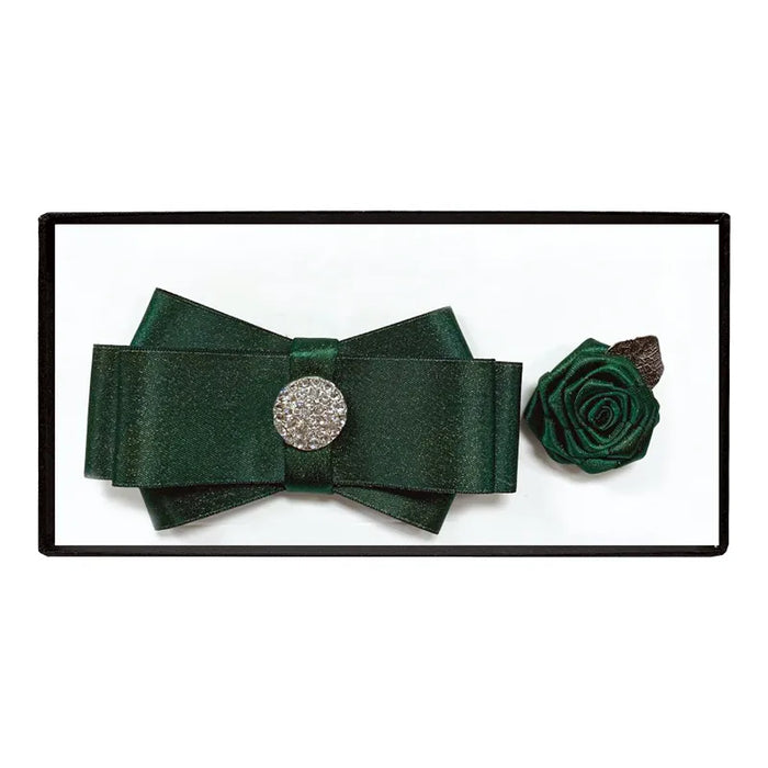 Brooch Bow Tie with Lapel Pin