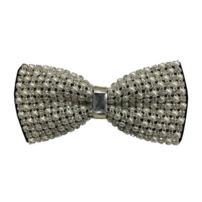 Checkered Jewel Bow Tie