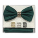 Forest Green Bow Tie with Matching Hanky