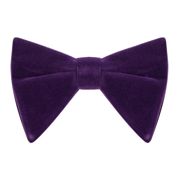 Velvet Butterfly Bow Tie with Matching Hankie