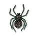 Rhinestone Encrusted Spider Lapel Pin