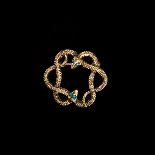 Intwined Snakes Lapel Pin