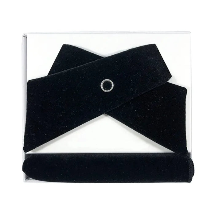Velvet Twist Bow Tie with Handkerchief
