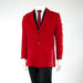 Men's Red Wool Overcoat