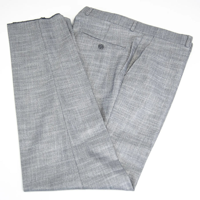 Gray Plaid 3-Piece Slim-Fit Suit