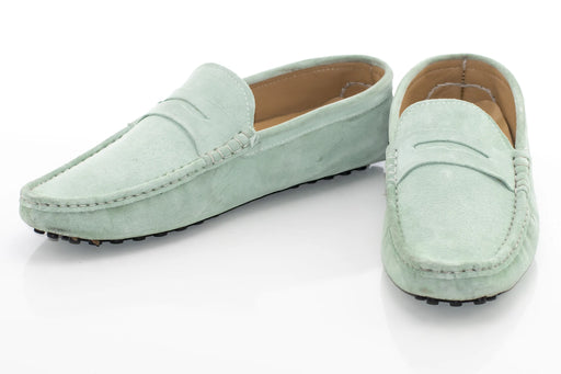 Mint Suede Penny Loafer - Vamp, Toe, Outsole
