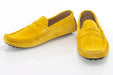 Yellow Suede Penny Loafer - Vamp, Toe, Outsole