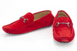 Men's Red Moc-Toe Bit Loafer Dress Shoe