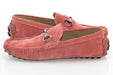 Men's Rose Pink Moc-Toe Bit Loafer Dress Shoe