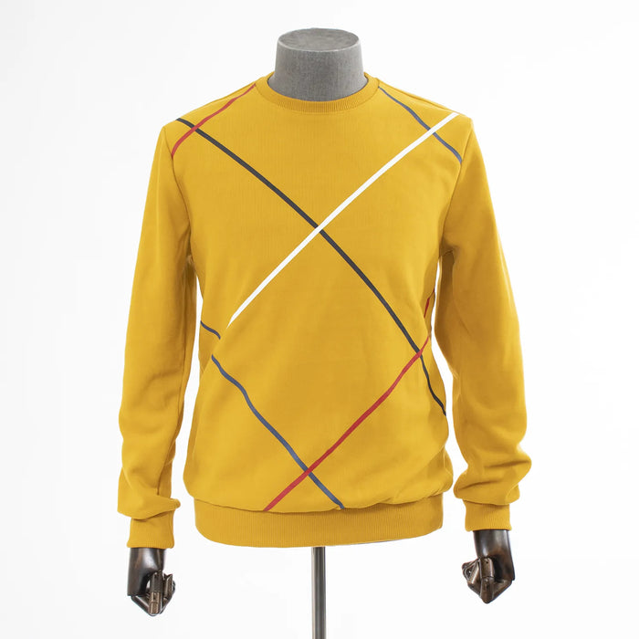 Yellow Crew-Neck Sweatshirt
