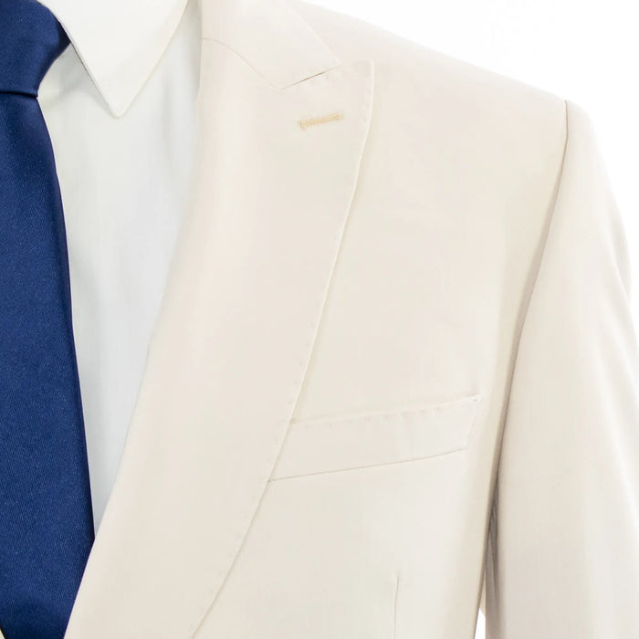 Men's Beige 2-Piece Slim Fit Suit