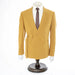 Men's Mustard Yellow 2-Piece Slim Fit Suit