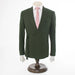 Men's Hunter Green 2-Piece Suit With Strap Closure