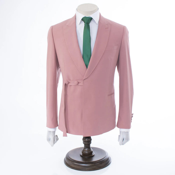 Men's Dusty Rose Pink 2-Piece Slim Fit Suit