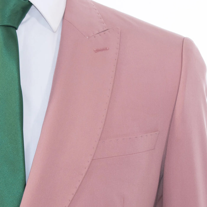 Men's Dusty Rose Pink 2-Piece Slim Fit Suit