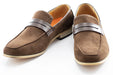 Chocolate Brown Suede Leather Penny Loafers