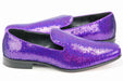 Purple Pearl Dress Loafer - Quarter, Heel